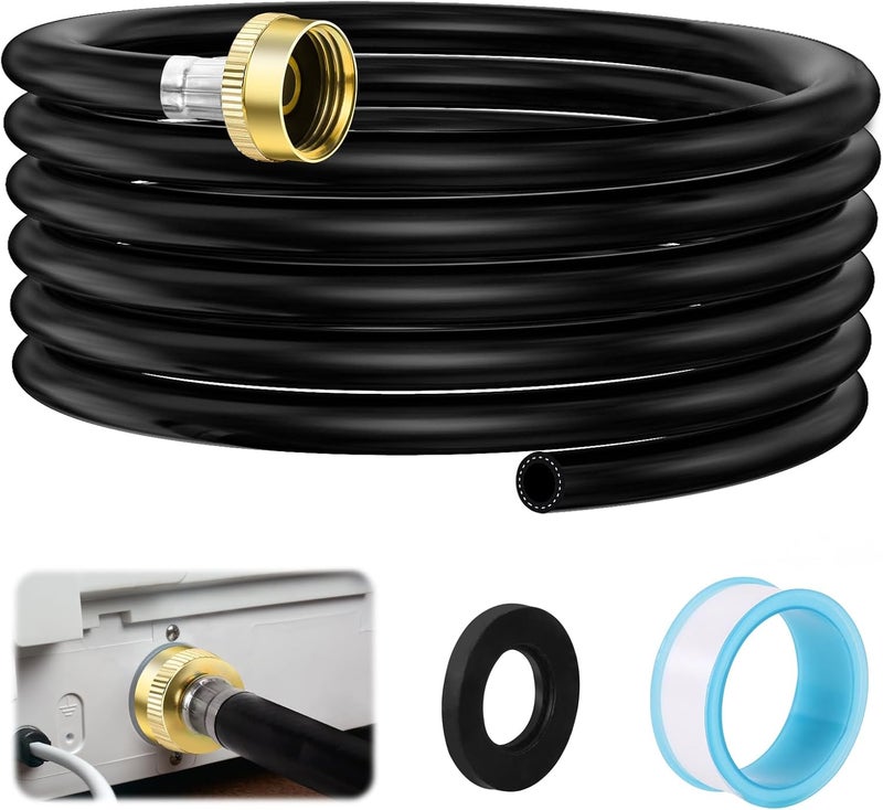 PJT 12FT Dehumidifier Drain Hose 3/4" FHT Connector - Leakproof Premium Durable Rust-Resistant Connector - Wider Hose for Faster Water Flow - Compatible with All Dehumidifiers - Image 1